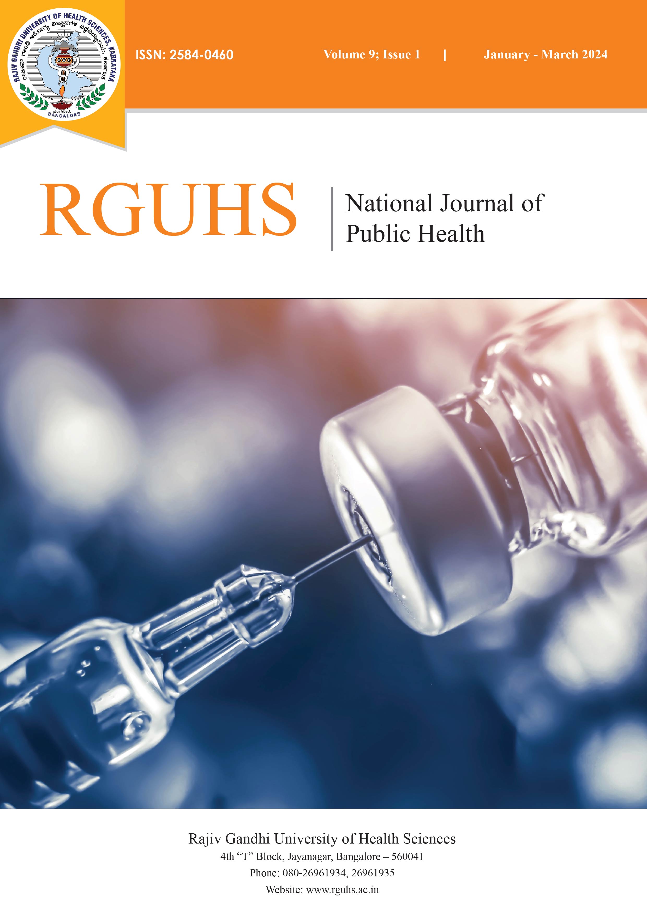 RNJPH Journal Cover Page